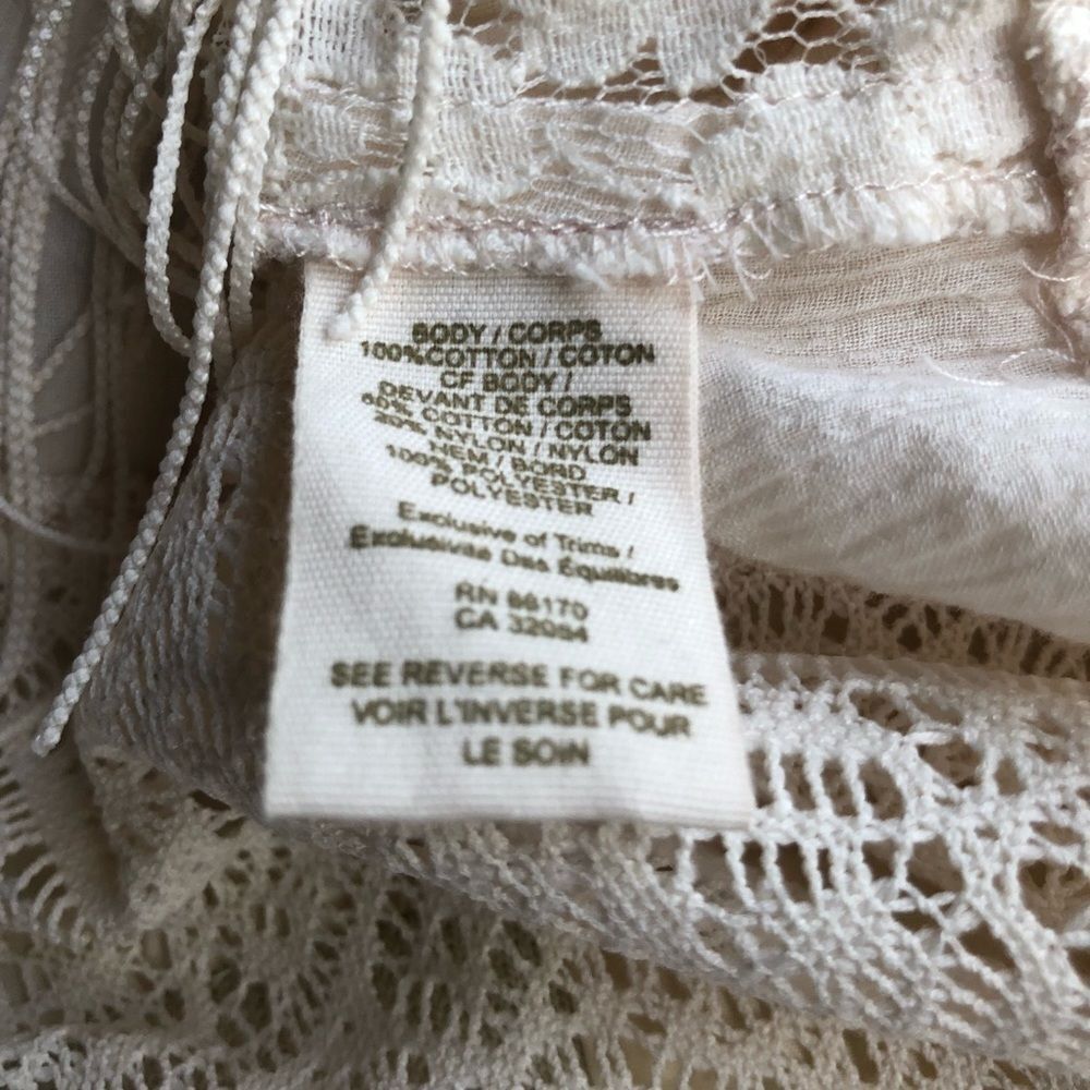 Free People Lace Top With Fringe‎ - Picture 8 of 8